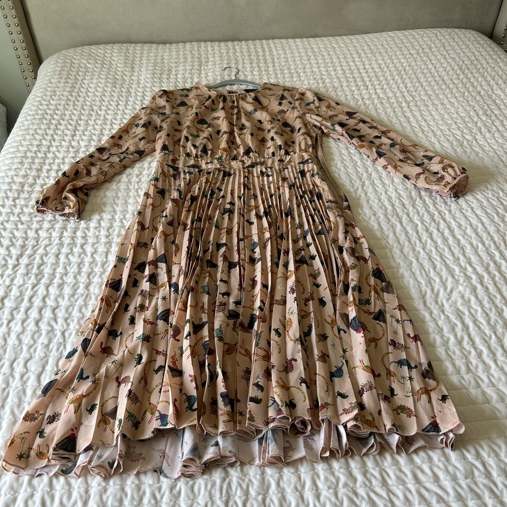 Anthropologie ottod Ame Dinosaur pleated midi dress